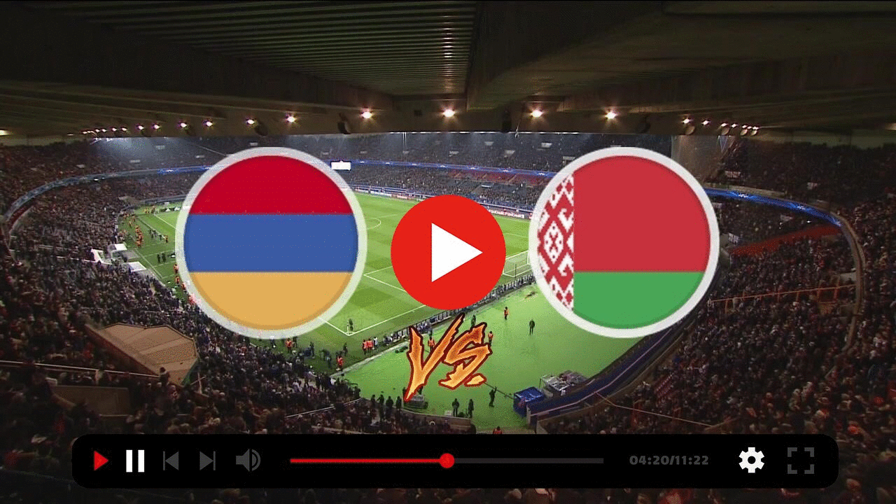 Dinamo Stadium in Minsk, Belarus, the venue for the soccer match